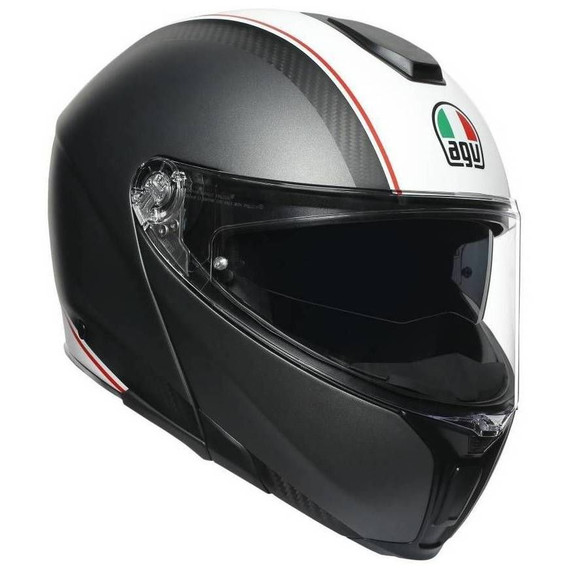 AGV Sportmodular Cover Casque Modulaire (Matte Gunmetal/White)