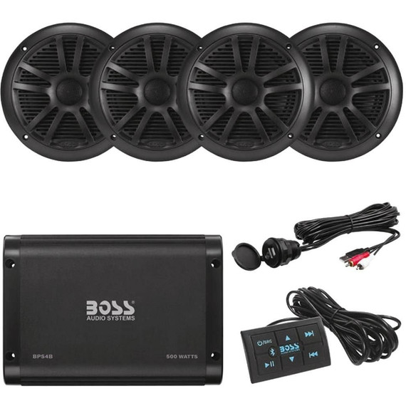 Boss Audio 4-Channel Bluetooth Amplifier and Speaker Kit