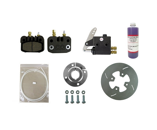 Complete Adjustable 4-Bolt Brake System Kit 1-1/4