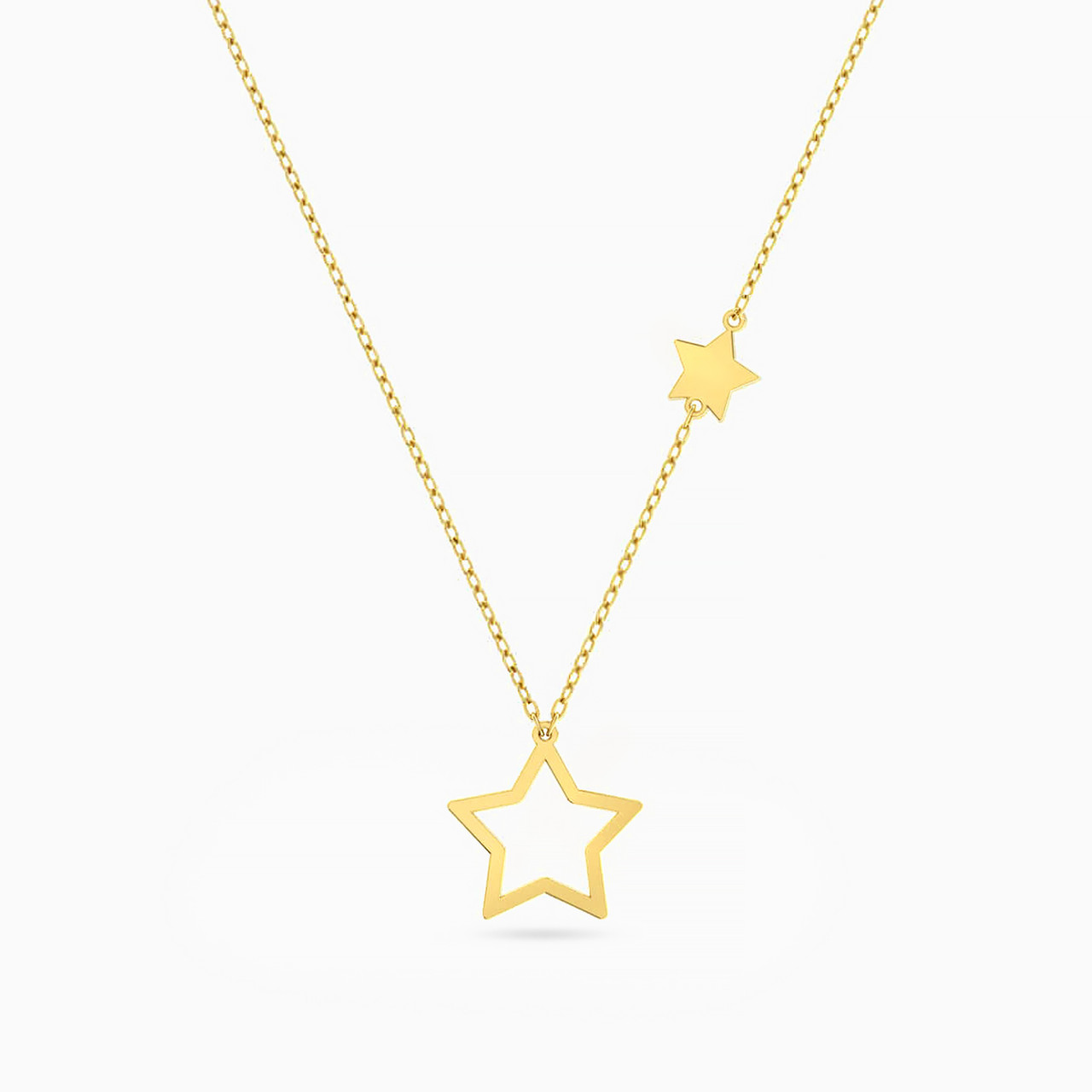 Star Necklace In 18K Gold - 2 Star Necklace In 18K Gold - 2