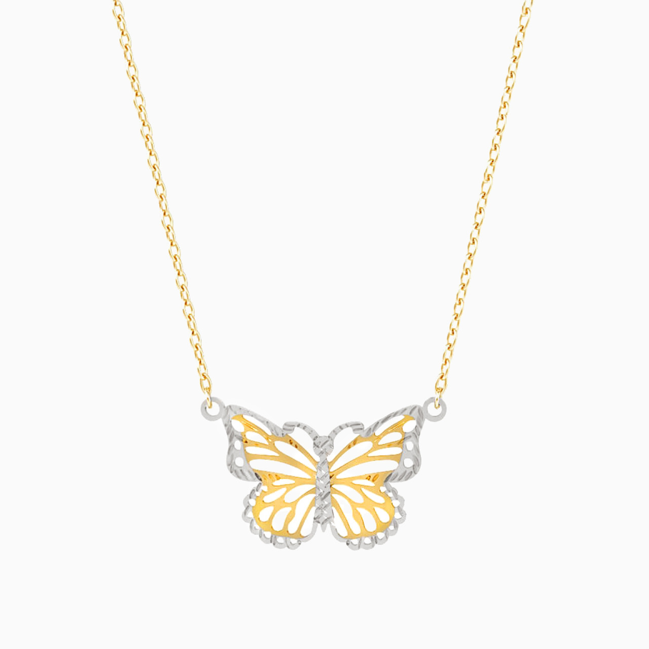Butterfly Necklace In 18K Gold Butterfly Necklace In 18K Gold