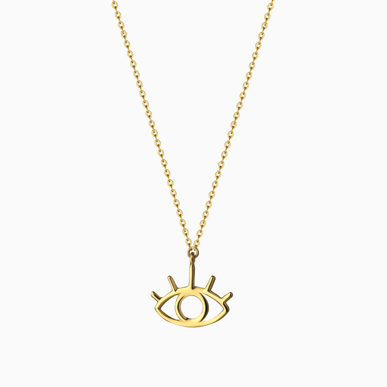 Eye Necklace In 18K Gold - 2 Eye Necklace In 18K Gold - 2