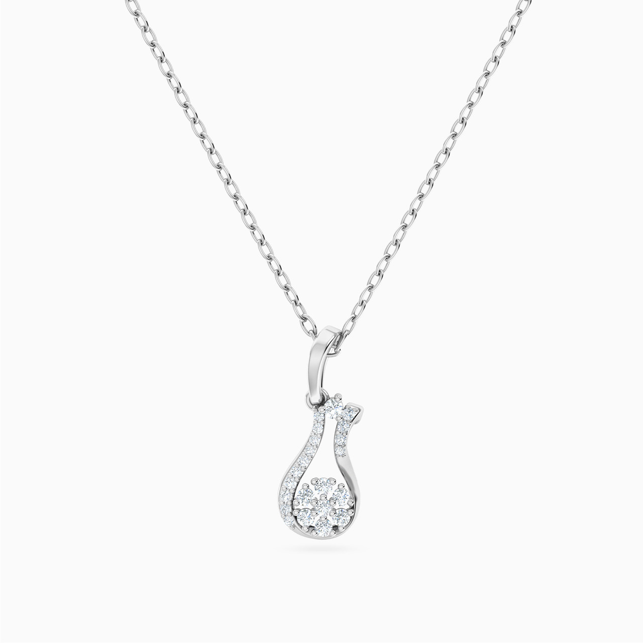Pear Diamond Necklace in 18K Gold Pear Diamond Necklace in 18K Gold