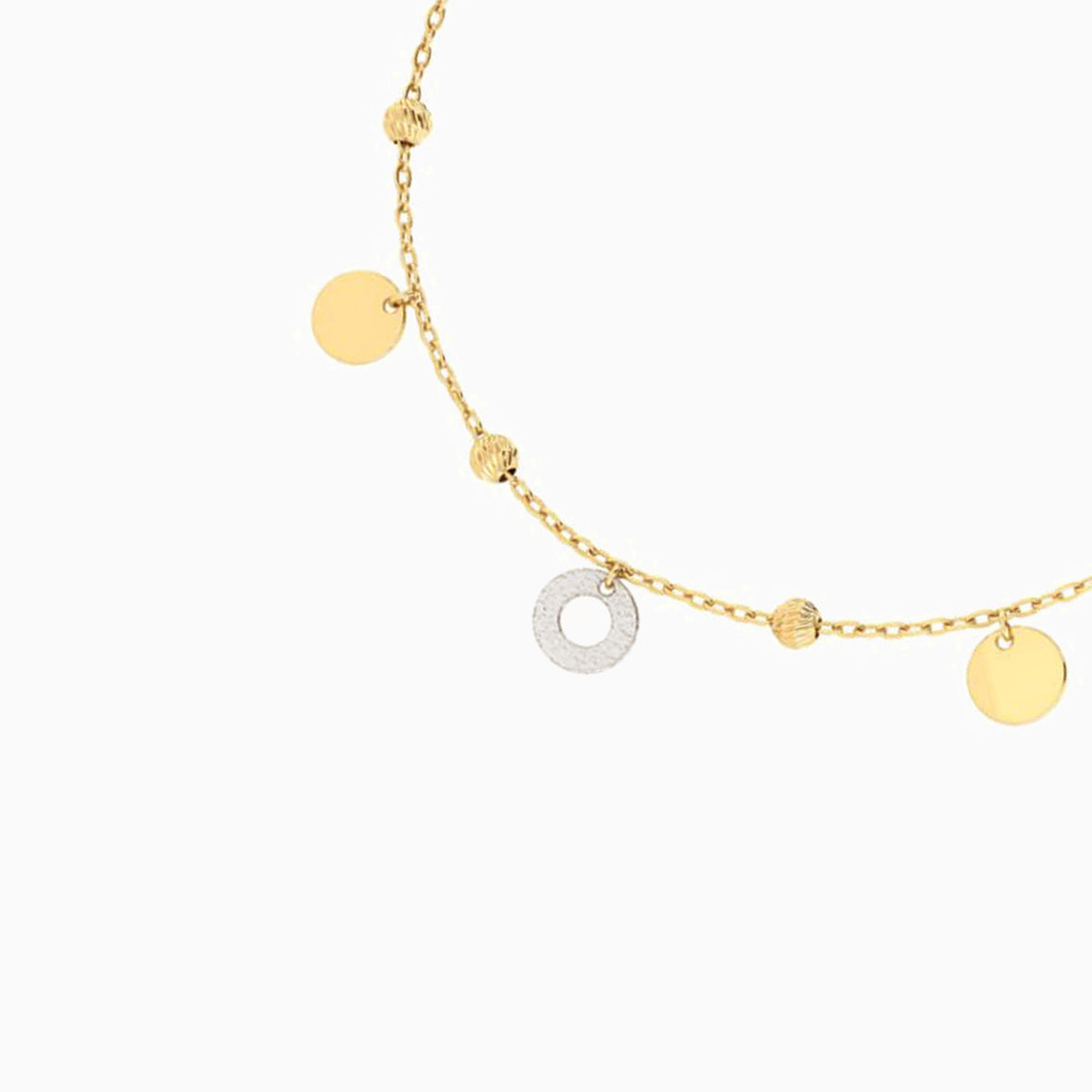 Circle Chain Bracelet in 18K Gold - 3 Circle Chain Bracelet in 18K Gold - 3