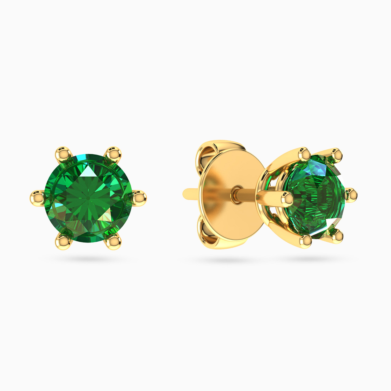 Circle Green Stones Stud Earrings in 18K Gold - 2 https://cdn11.bigcommerce.com/s-t4k1ukevvr/images/stencil/1280w/products/3936/16105/314031800042002-2__39181.1752997610.jpg