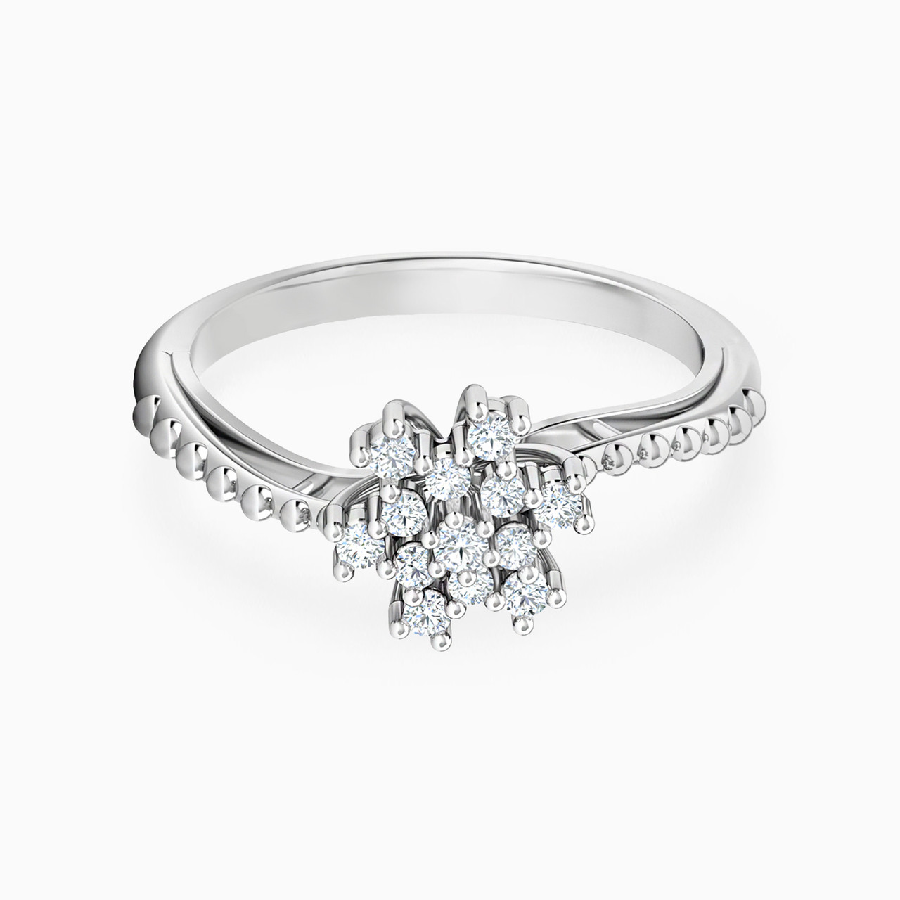Flower Diamond Ring in 18K Gold Flower Diamond Ring in 18K Gold