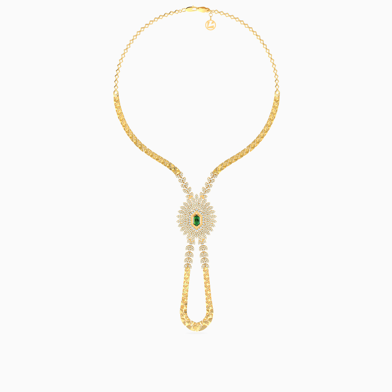 Hexagon Green Stones Full Set in 18K Gold (3 Pieces) - 2 https://cdn11.bigcommerce.com/s-t4k1ukevvr/images/stencil/1280w/products/4087/14118/113435300092001-2%2520__96520.1750074448.jpg