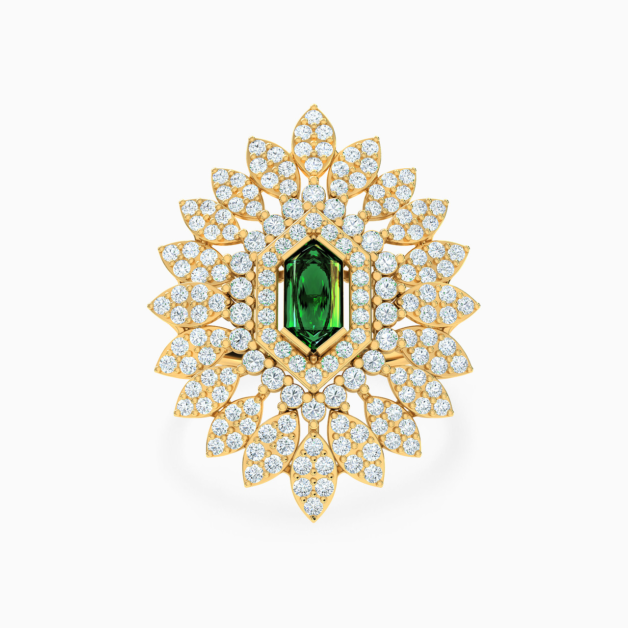 Hexagon Green Stones Full Set in 18K Gold (3 Pieces) - 4 https://cdn11.bigcommerce.com/s-t4k1ukevvr/images/stencil/1280w/products/4087/14120/113435300092001-4__76336.1750074448.jpg