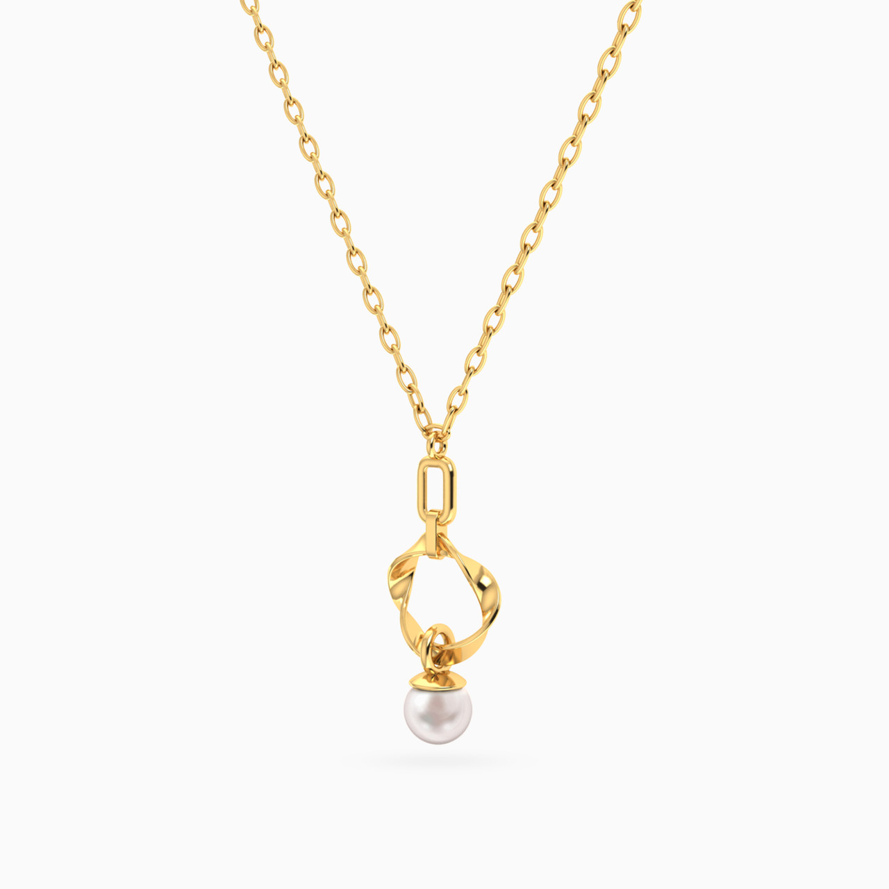 Multishaped Pearl Necklace in 14K Gold - 2 Multishaped Pearl Necklace in 14K Gold - 2