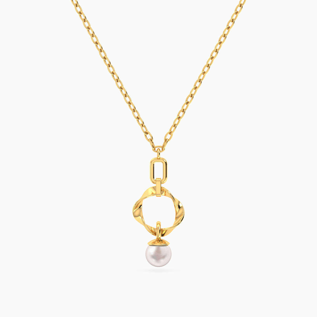 Multishaped Pearl Necklace in 14K Gold Multishaped Pearl Necklace in 14K Gold
