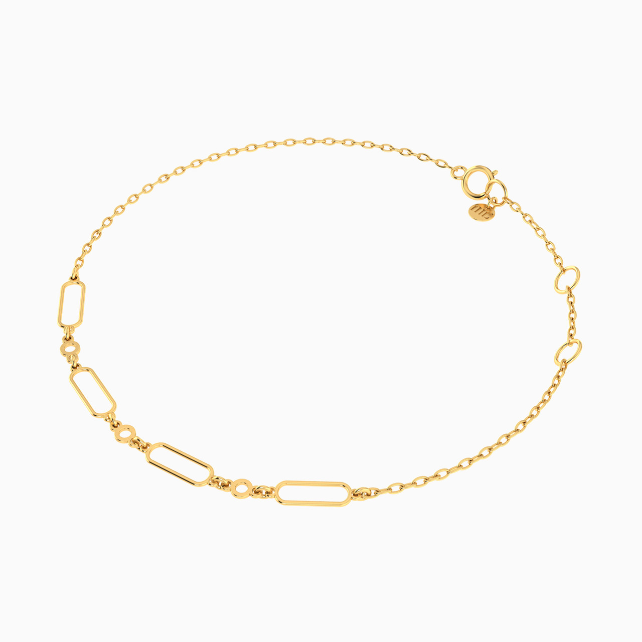 Rectangle Chain Bracelet in 14K Gold - 2 https://cdn11.bigcommerce.com/s-t4k1ukevvr/images/stencil/1280w/products/5430/23963/101101400272180-3__42031.1752405109.jpg