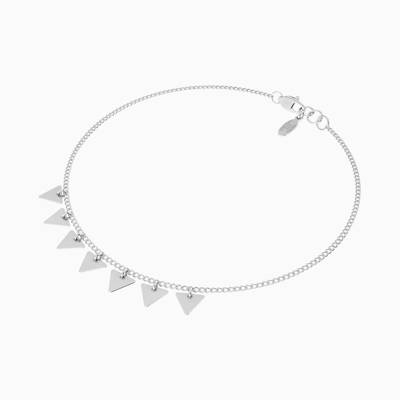 Triangular Chain Bracelet In Silver - 3 https://cdn11.bigcommerce.com/s-t4k1ukevvr/images/stencil/1280w/products/5944/28341/167101400041180-3__52173.1746366512.jpg