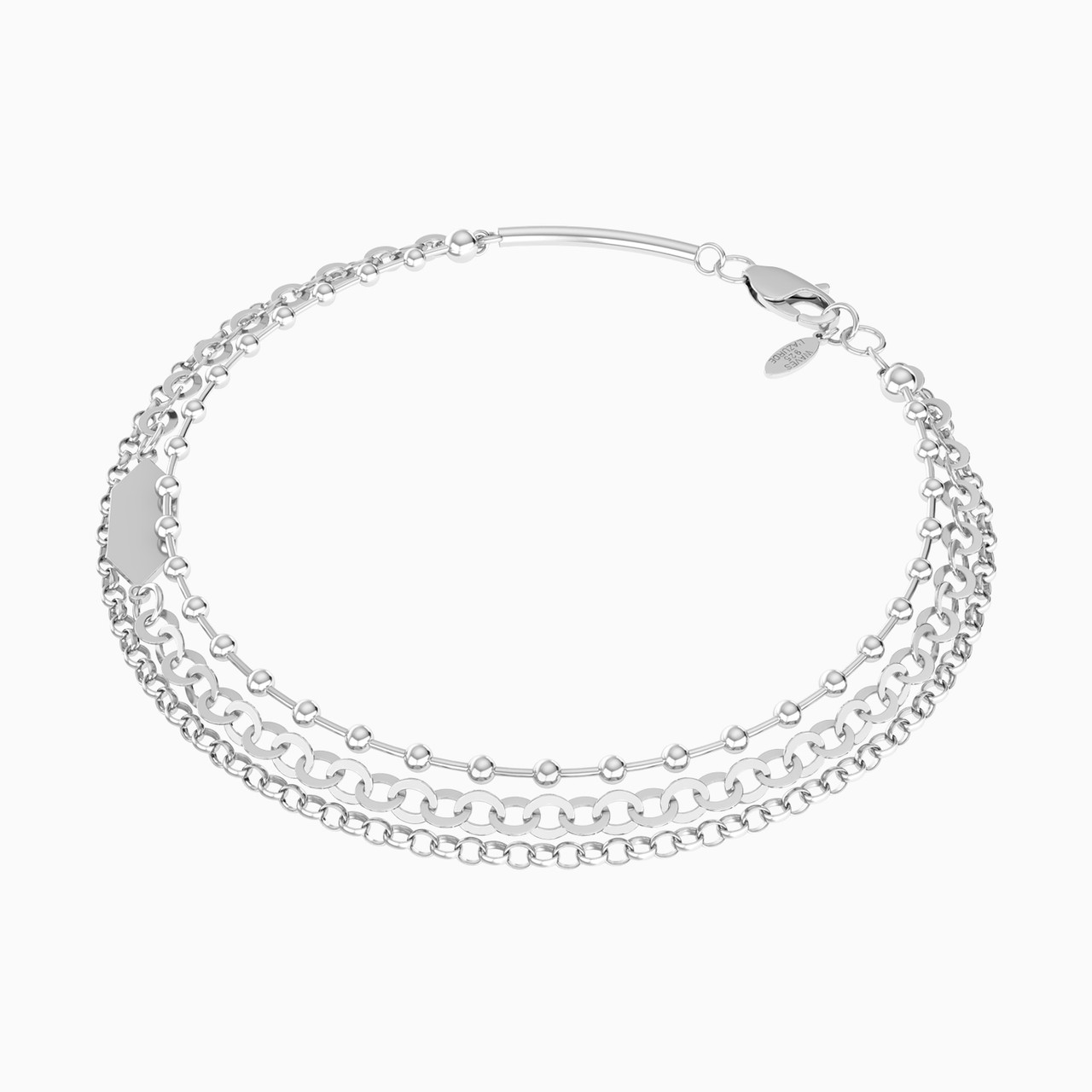 Fine Chains Bracelet In Silver - 2 https://cdn11.bigcommerce.com/s-t4k1ukevvr/images/stencil/1280w/products/5948/28352/167101400021180-3__54230.1746366742.jpg