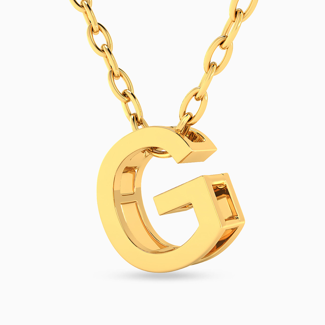 سلسلة ذهب حرف G عيار 18 قيراط - 2 سلسلة ذهب حرف G عيار 18 قيراط - 2