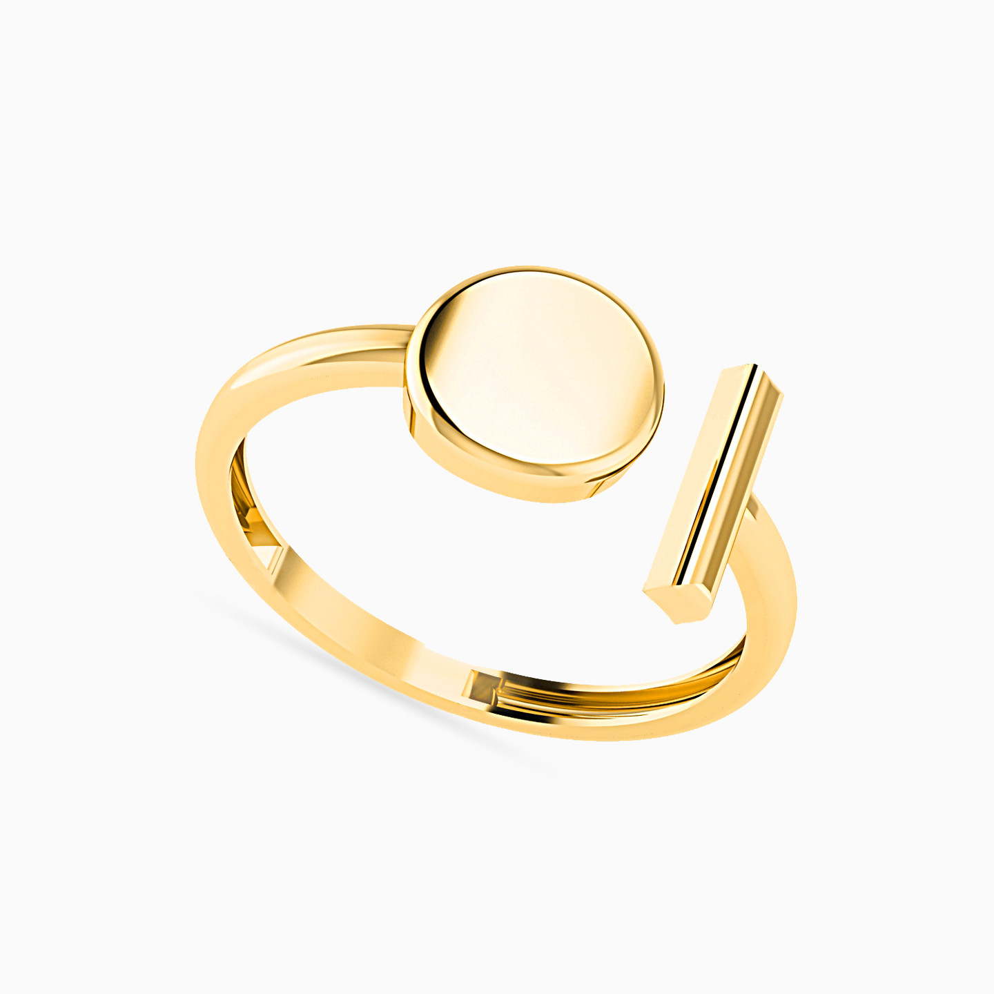 18K Gold Two-headed Ring - 2