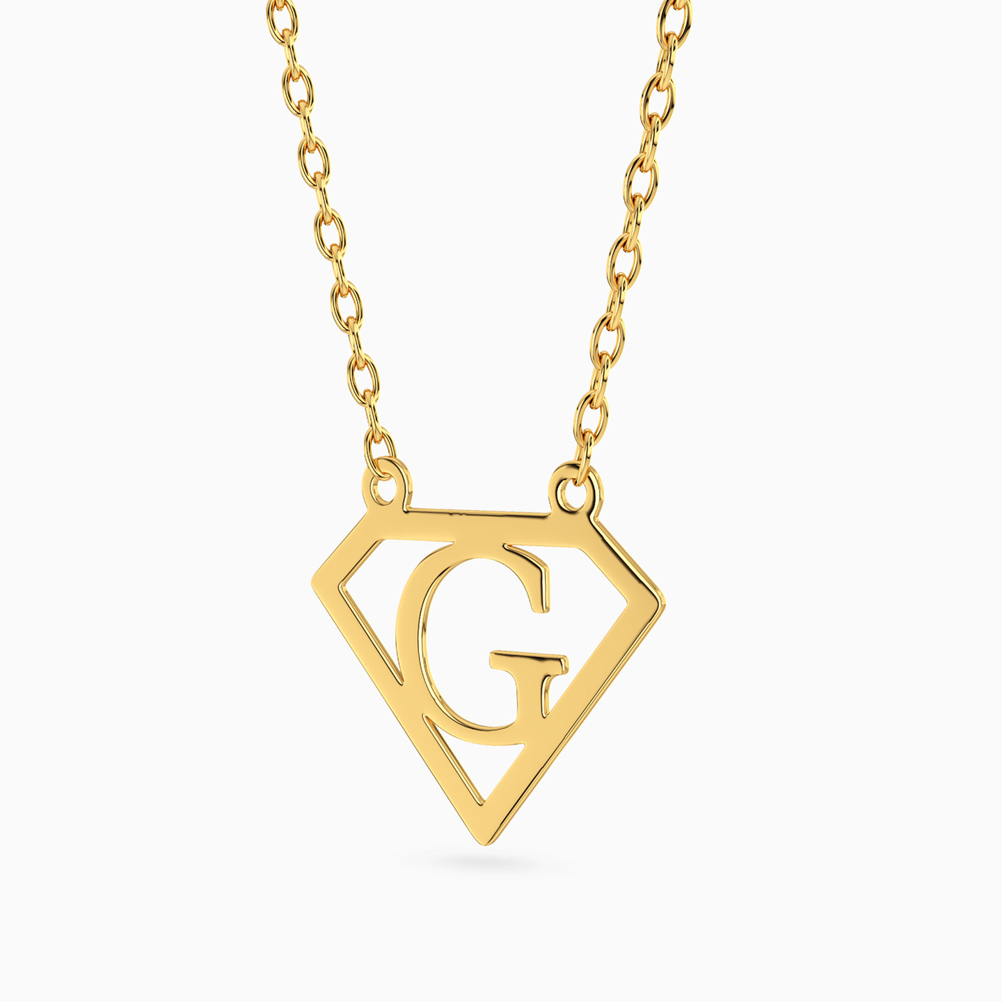 Letter G Necklace In 14K Gold Letter G Necklace In 14K Gold