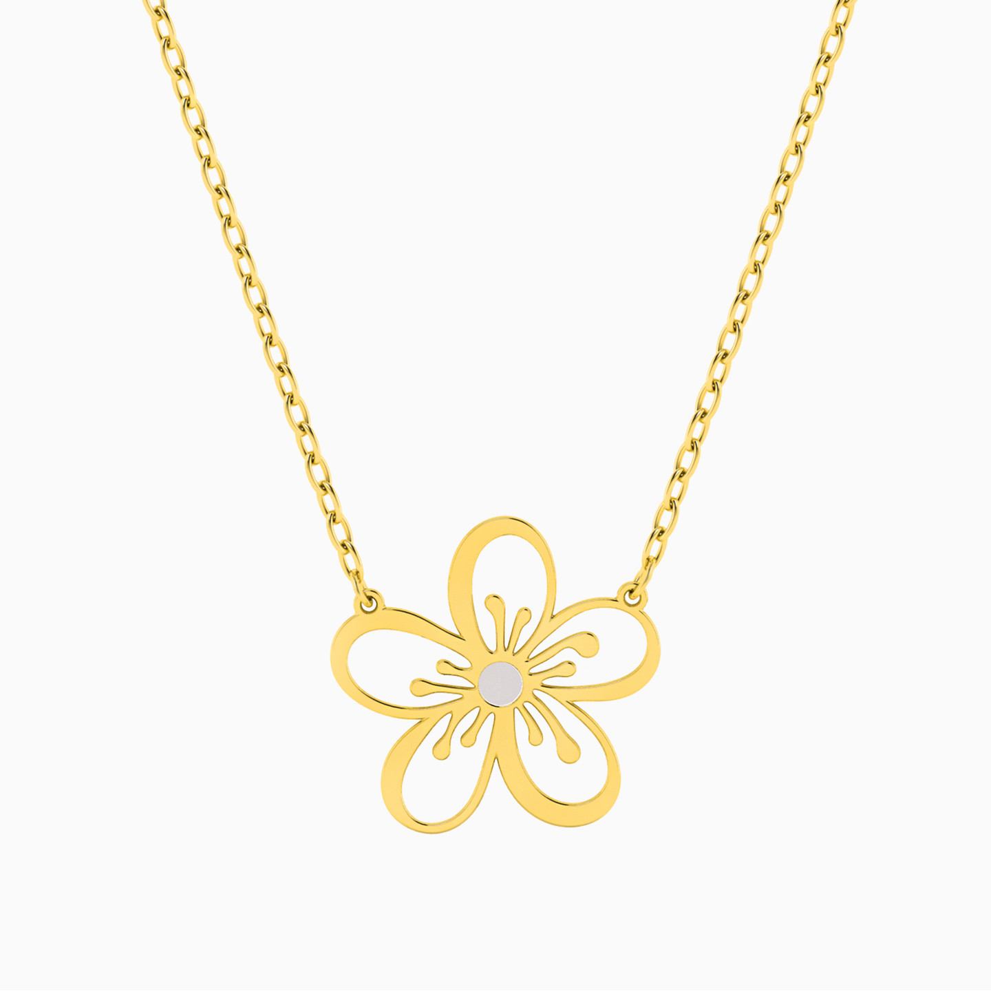 سلسلة ذهب زهرة عيار 18 قيراط سلسلة ذهب زهرة عيار 18 قيراط