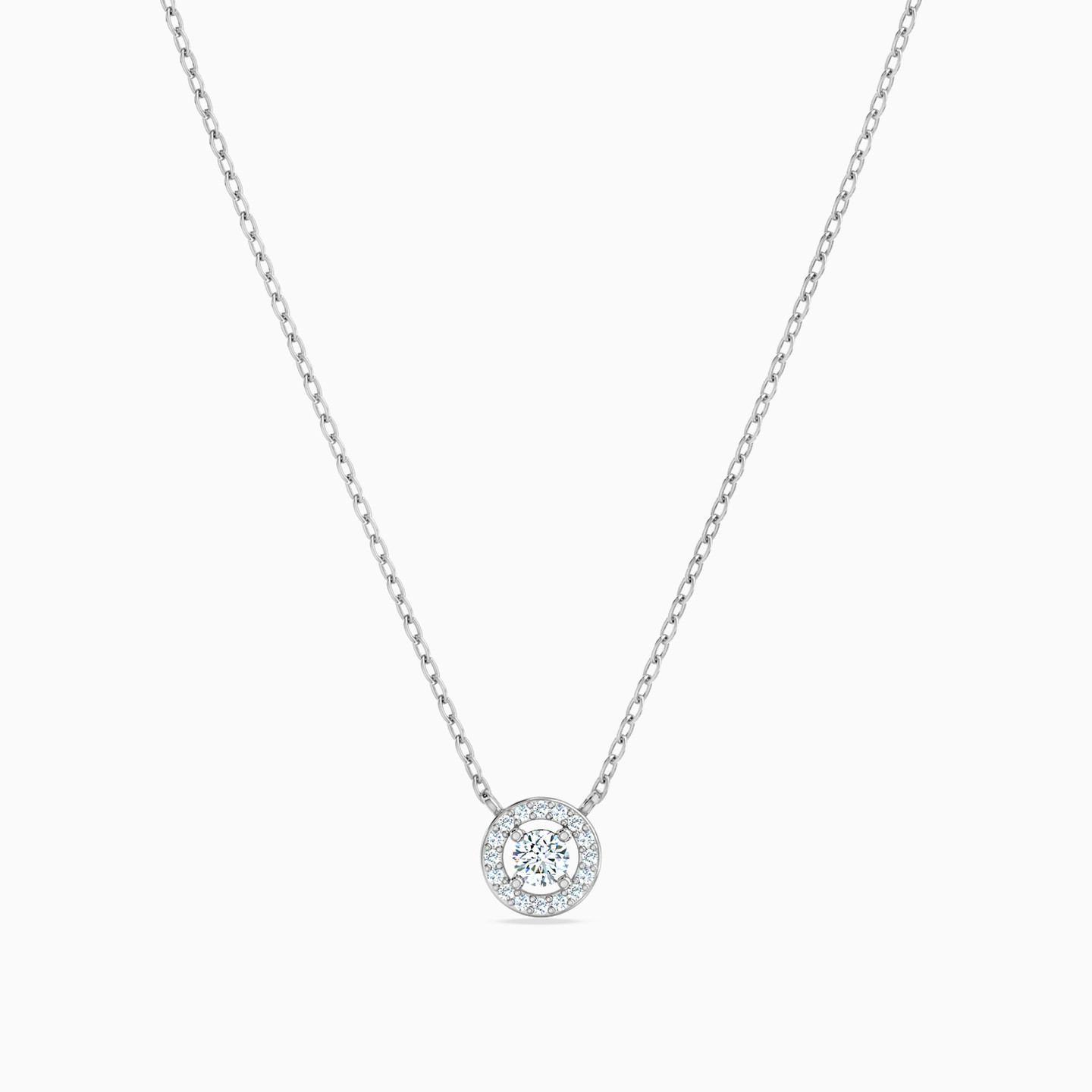 18K Gold Diamond Pendant Necklace - 3