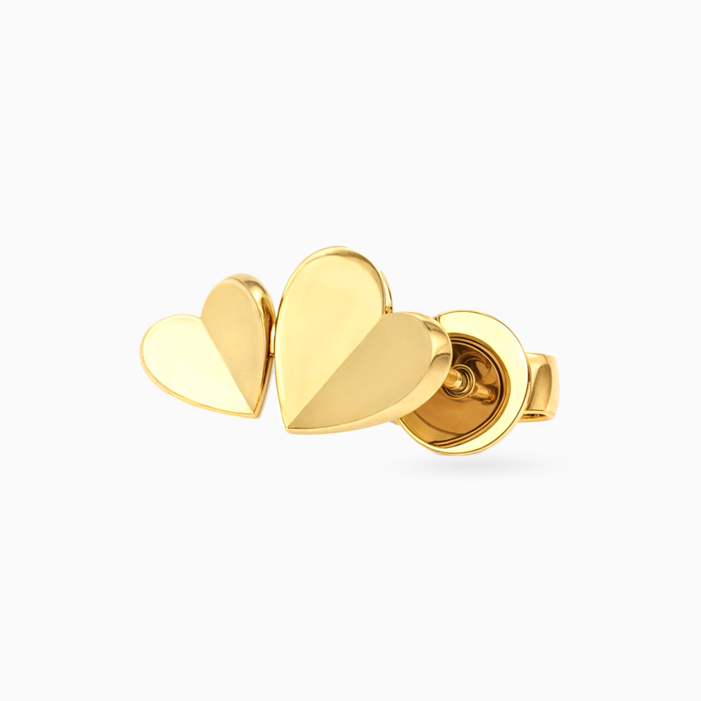 18K Gold Stud Earrings - 3