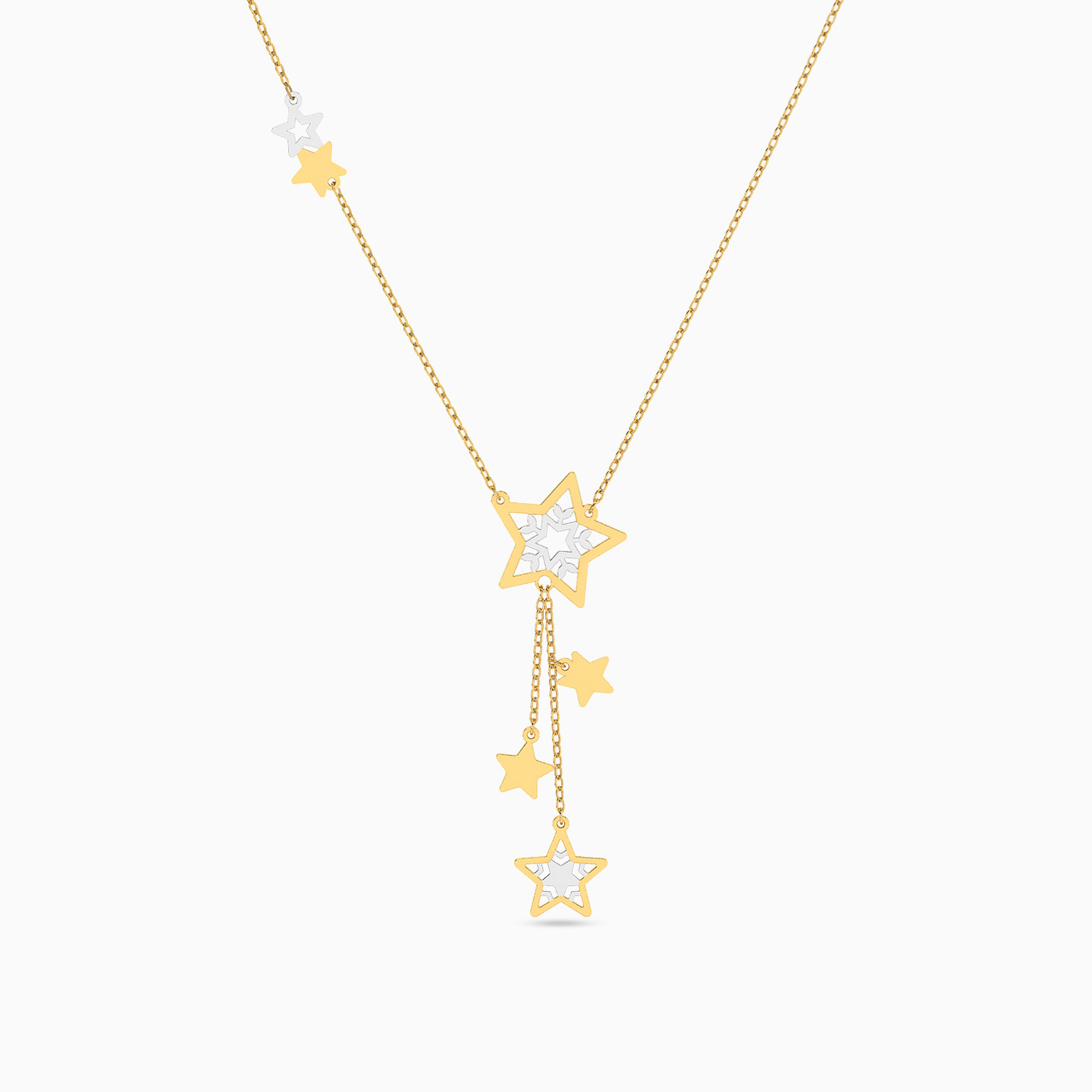 سلسلة ذهب نجمة عيار 18 قيراط - 5 سلسلة ذهب نجمة عيار 18 قيراط - 5