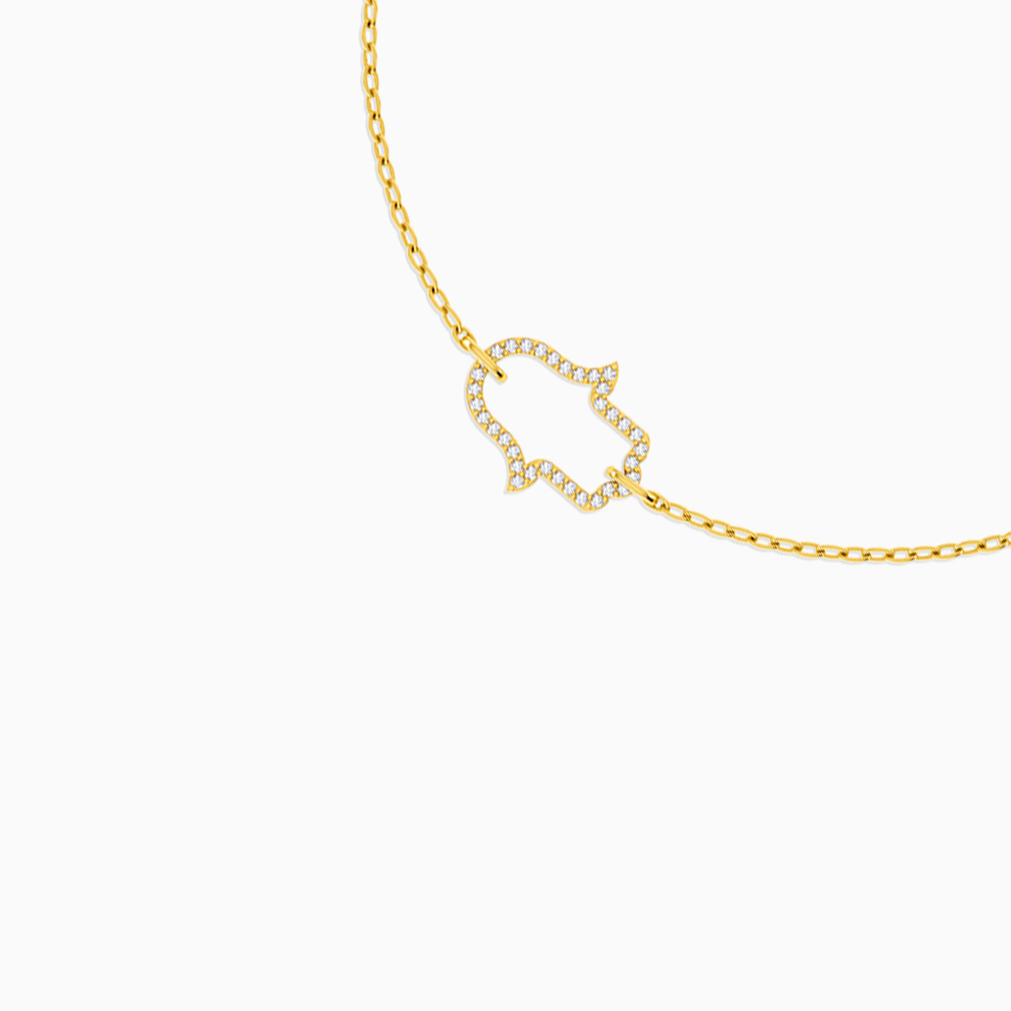 18K Gold Diamond Chain Bracelet - 3