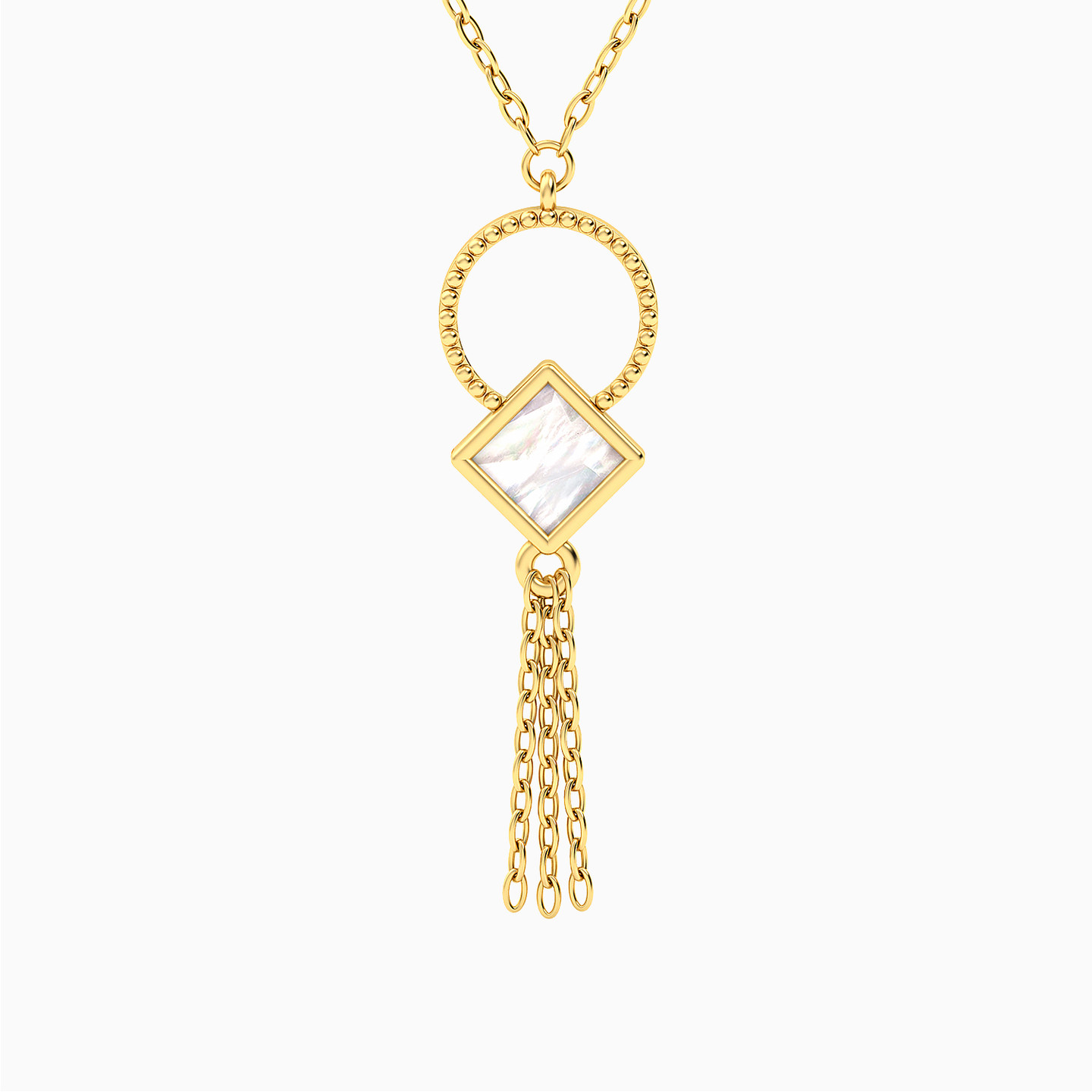 Multishaped Pearls Chain Necklace in 18K Gold Multishaped Pearls Chain Necklace in 18K Gold
