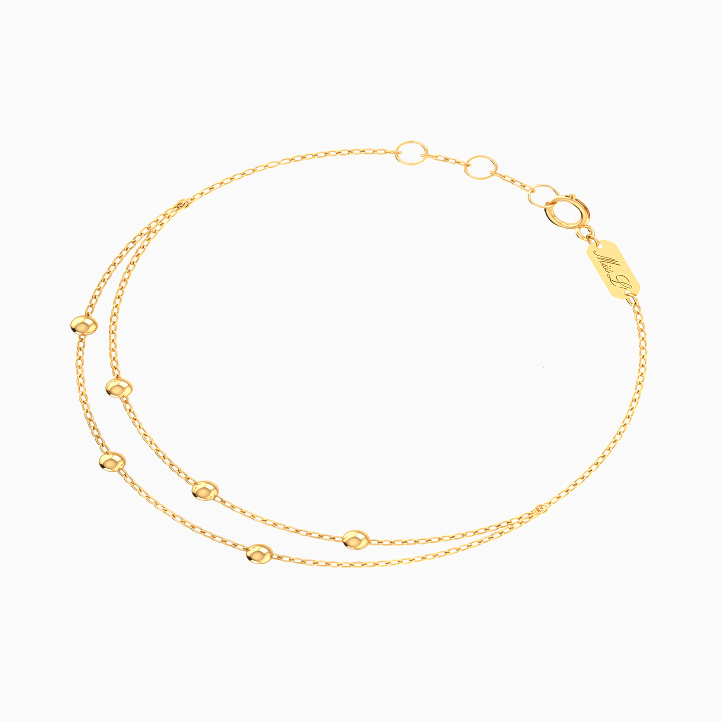 18K Gold Chain Bracelet - 2