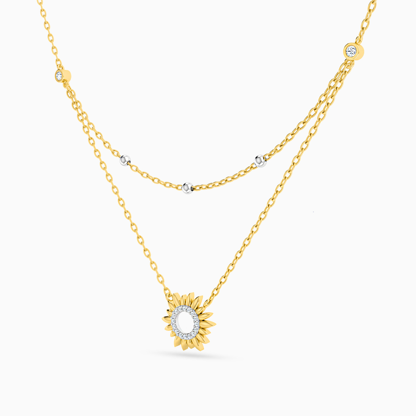 18K Gold Layered Necklace - 2