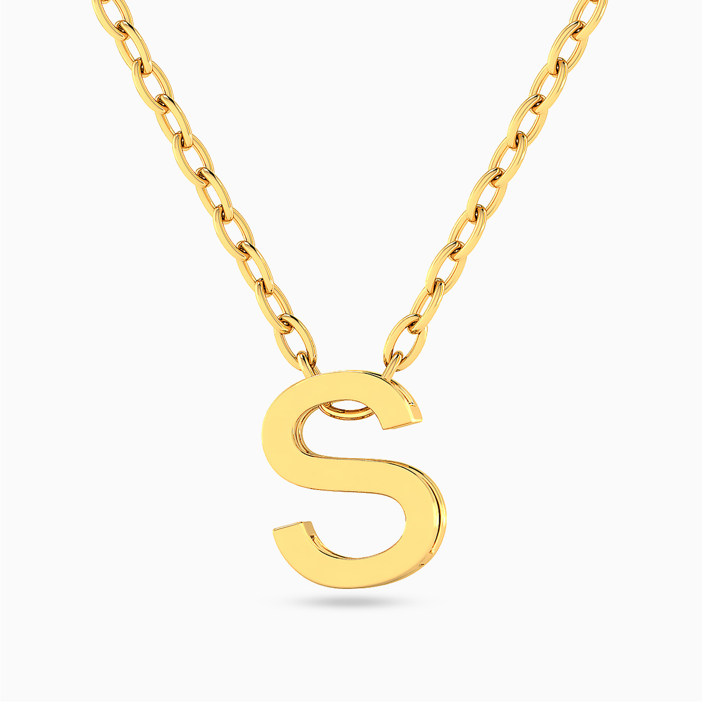 Letter S Necklace in 18K Gold Letter S Necklace in 18K Gold