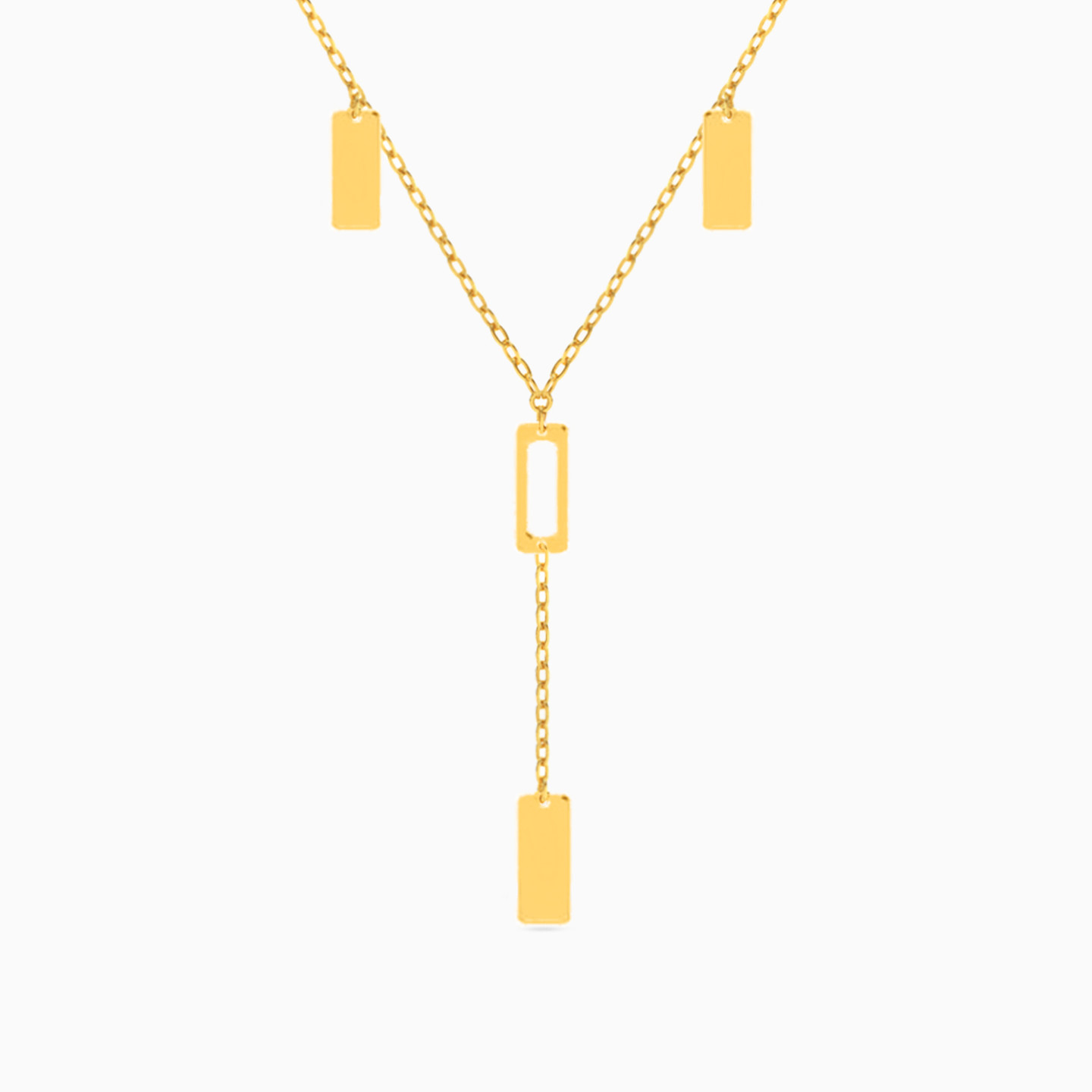 سلسلة ذهب مستطيلة عيار 18 قيراط سلسلة ذهب مستطيلة عيار 18 قيراط