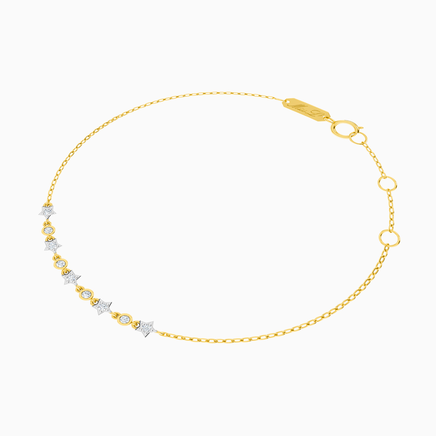 Star Diamonds Chain Bracelet in 18K Gold - 2