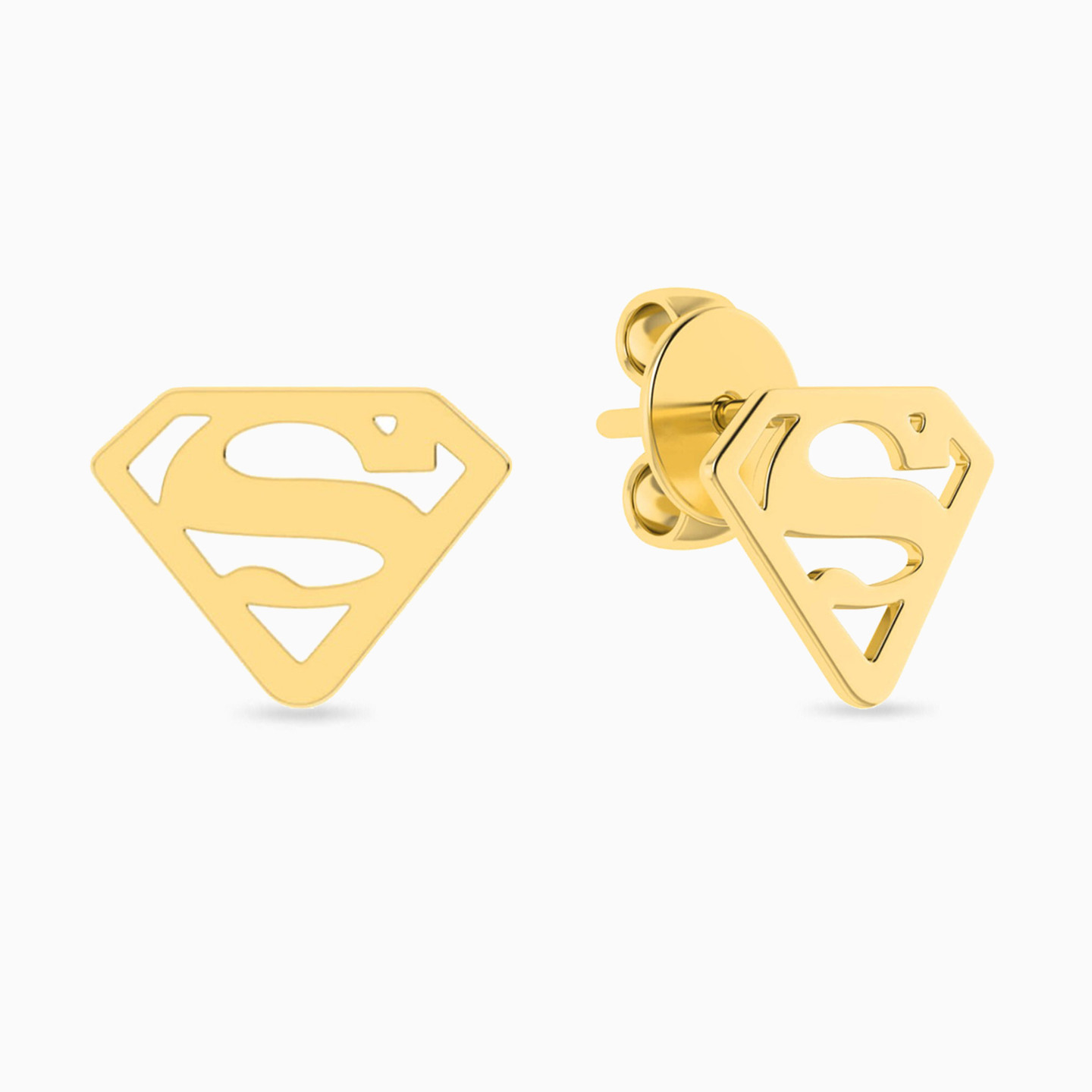 18K Gold Stud Earrings - 2