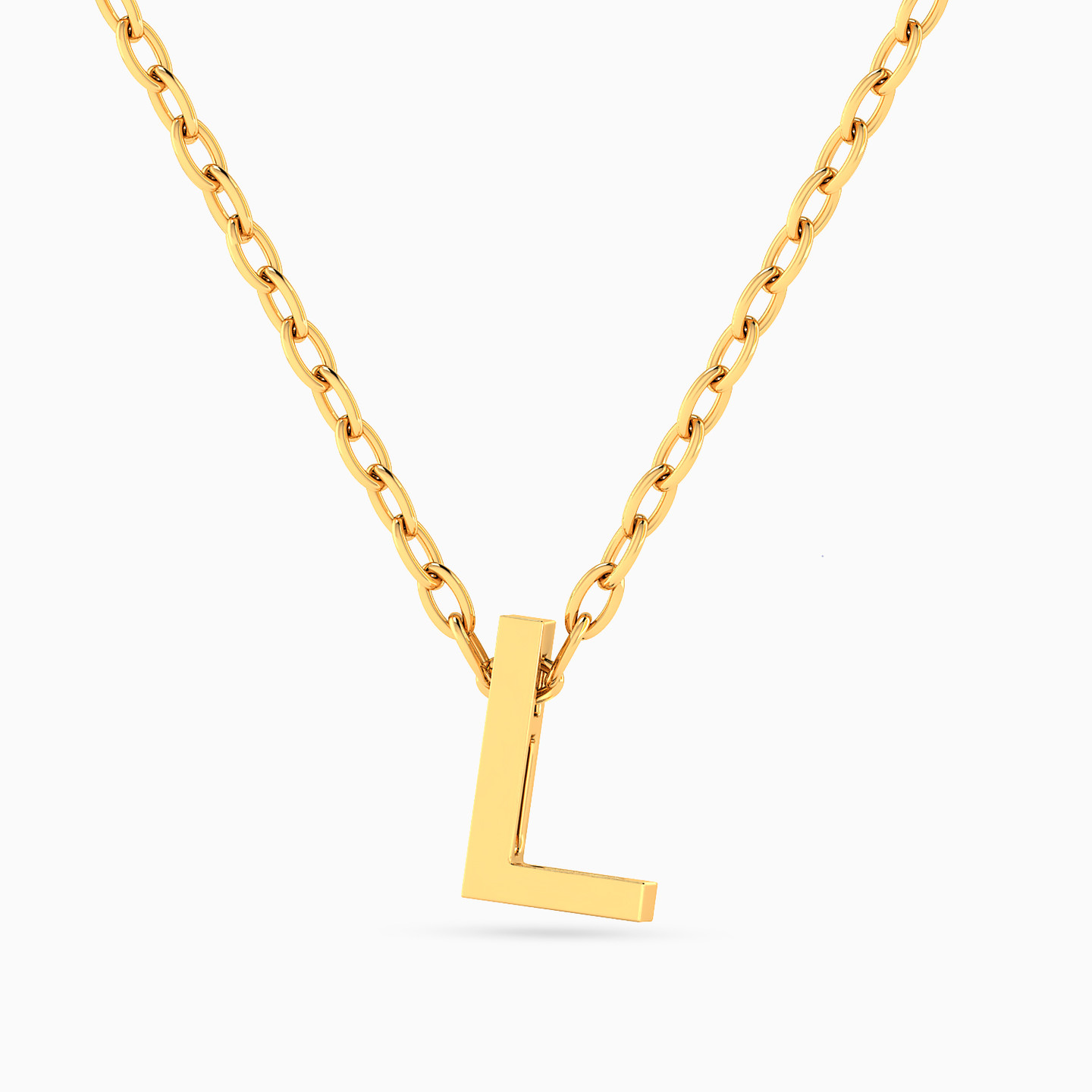 Letter L Necklace In 18K Gold Letter L Necklace In 18K Gold