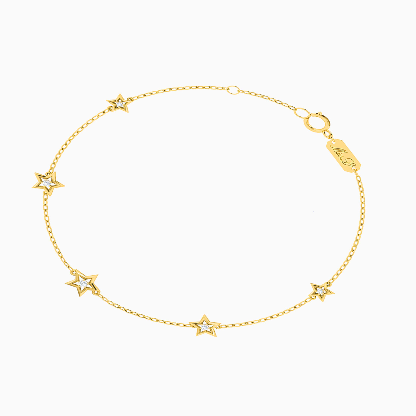 Star Diamonds Chain Bracelet in 18K Gold - 2