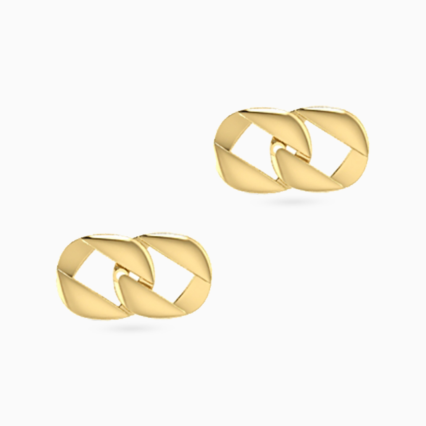 Links Stud Earrings in 18K Gold Links Stud Earrings in 18K Gold