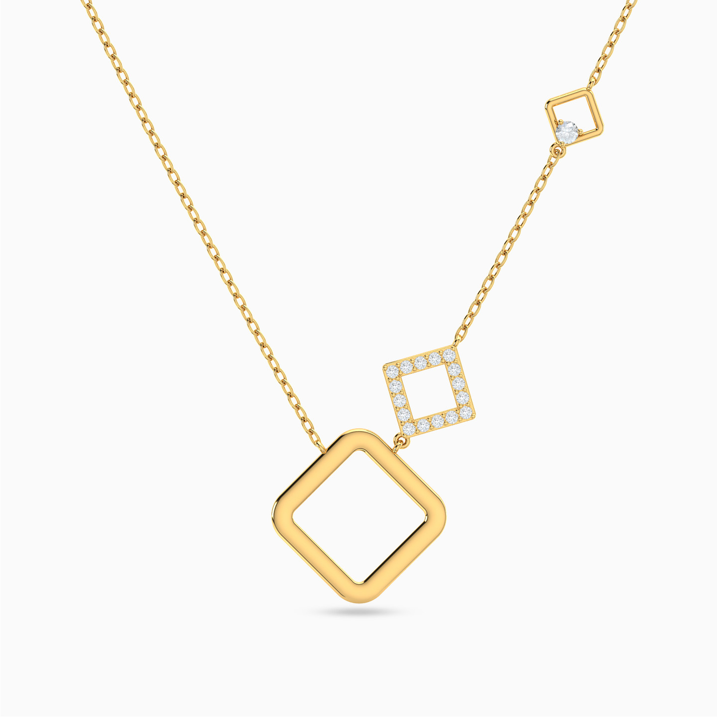 Cubic Zirconia Full Set in 18K Gold (4 Pieces) - 2 Cubic Zirconia Full Set in 18K Gold (4 Pieces) - 2