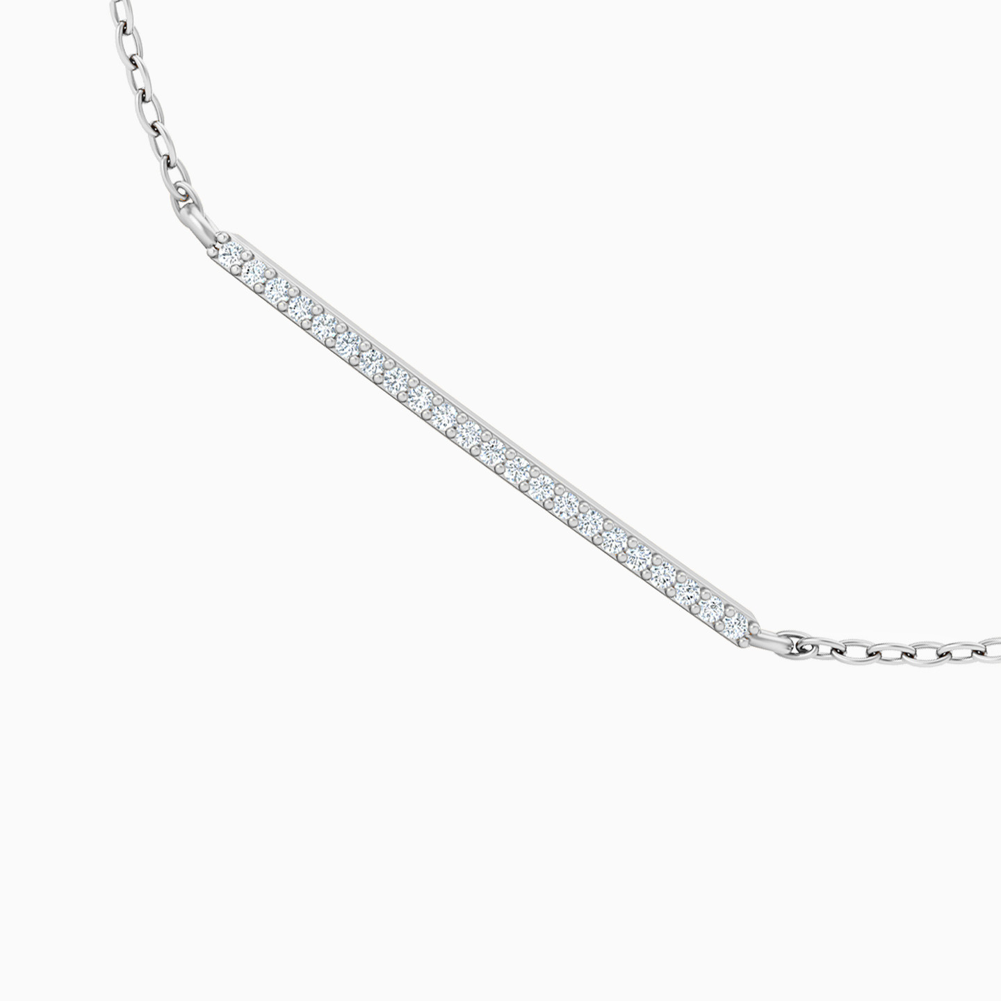 18K Gold Diamond Chain Bracelet - 3