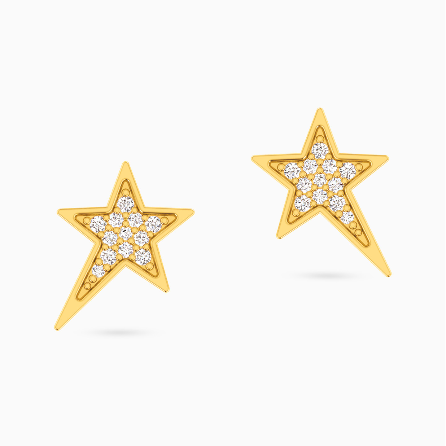 Star Diamonds Stud Earrings in 18K Gold Star Diamonds Stud Earrings in 18K Gold