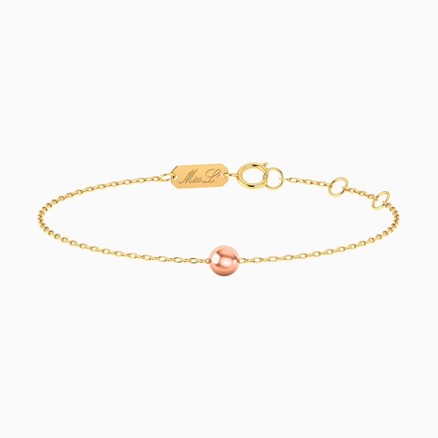 Round Chain Bracelet in 18K Gold