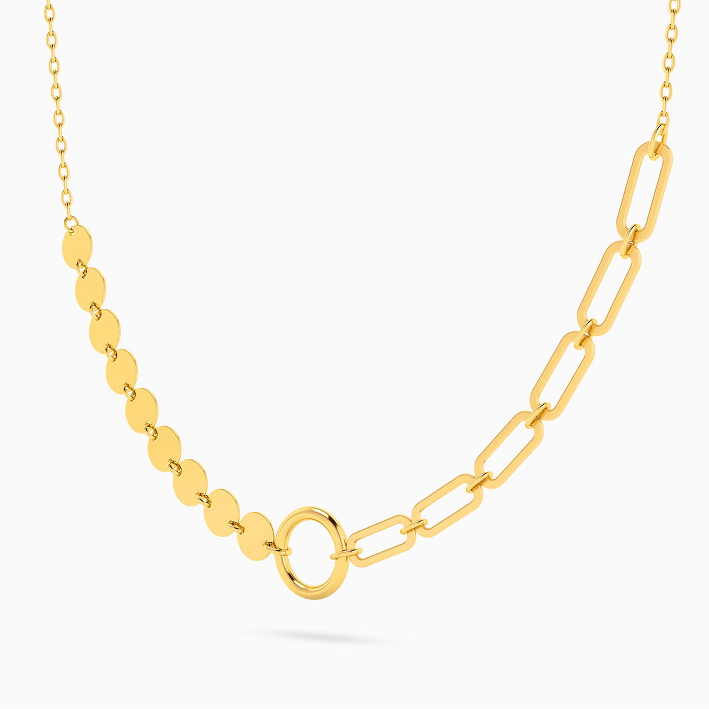 Link Shaped 18K Gold Chain - 2