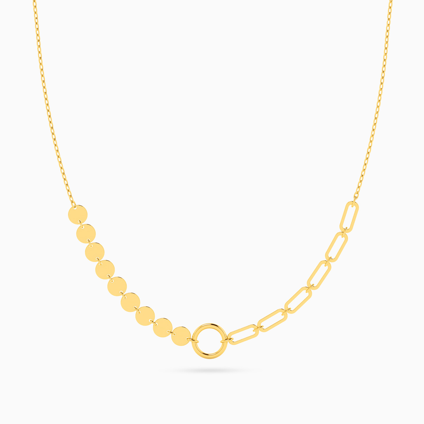 Link Shaped 18K Gold Chain - 3