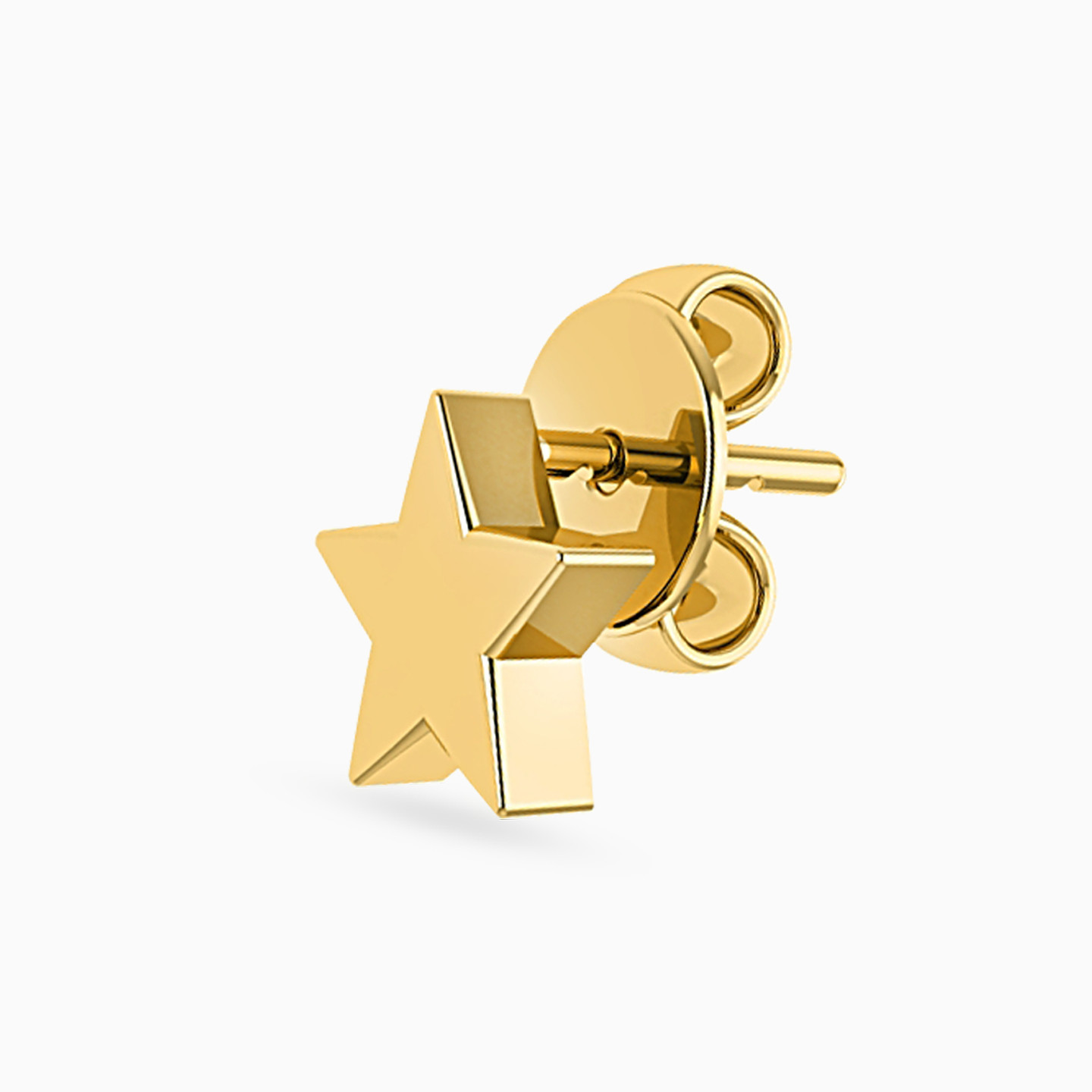 Star Stud Earrings in 18K Gold - 3 Star Stud Earrings in 18K Gold - 3