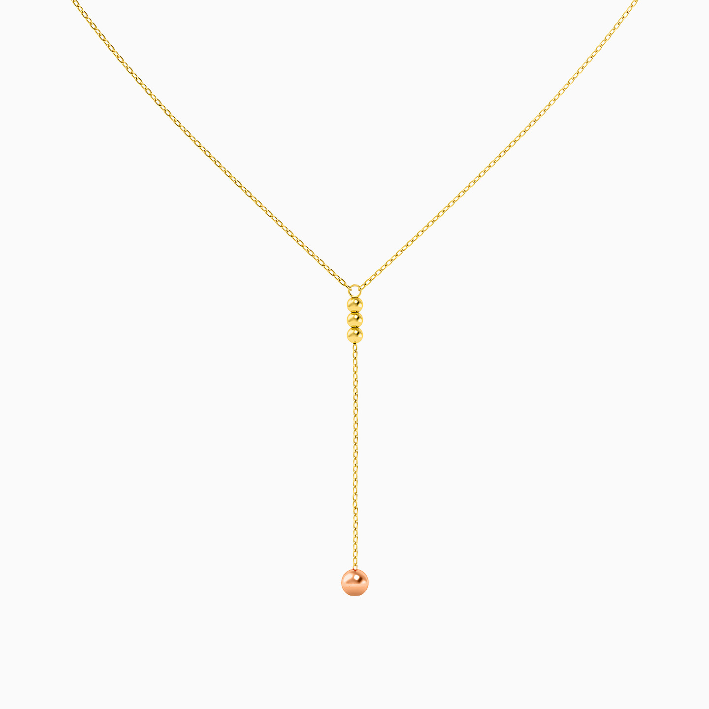 Round Chain Necklace in 18K Gold - 2 Round Chain Necklace in 18K Gold - 2