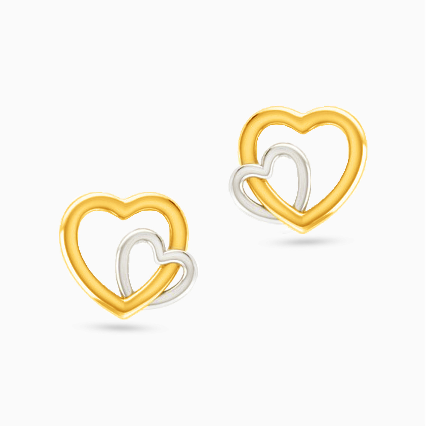 18K Gold Stud Earrings