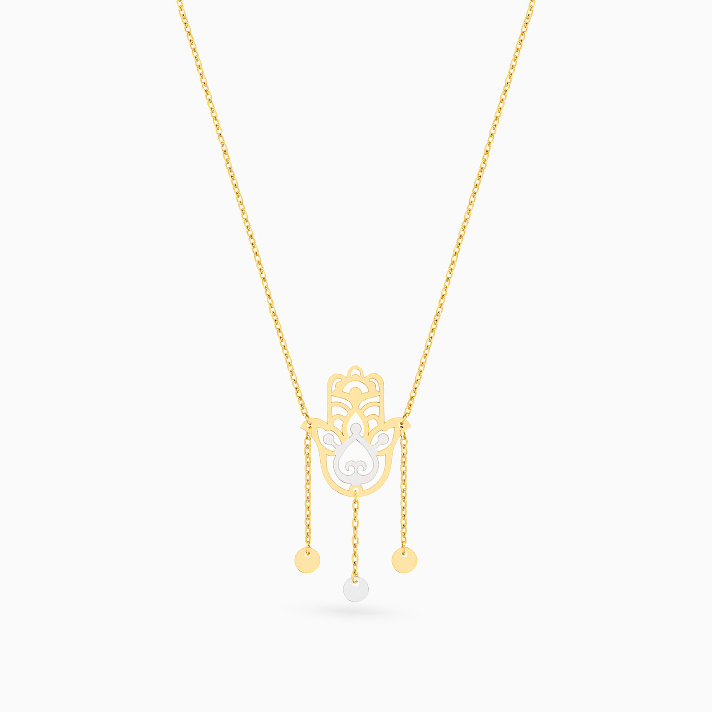 Hamsa Necklace In 18K Gold - 2 Hamsa Necklace In 18K Gold - 2