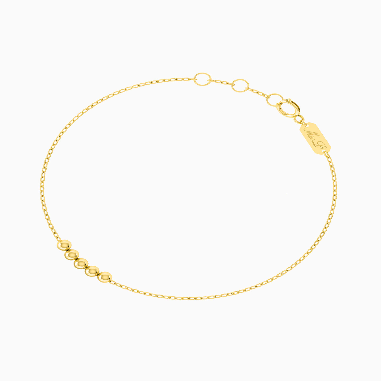 18K Gold Chain Bracelet - 2