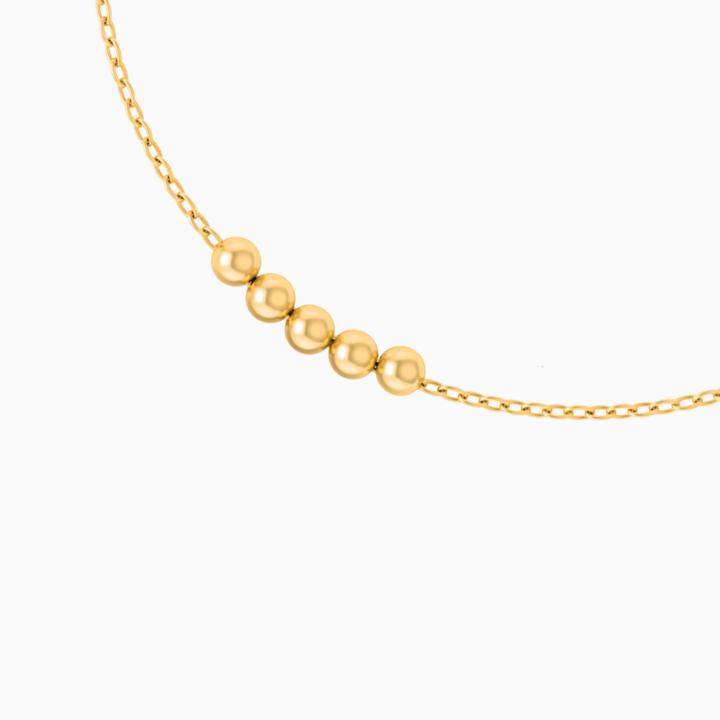 Round Chain Bracelet in 18K Gold - 3