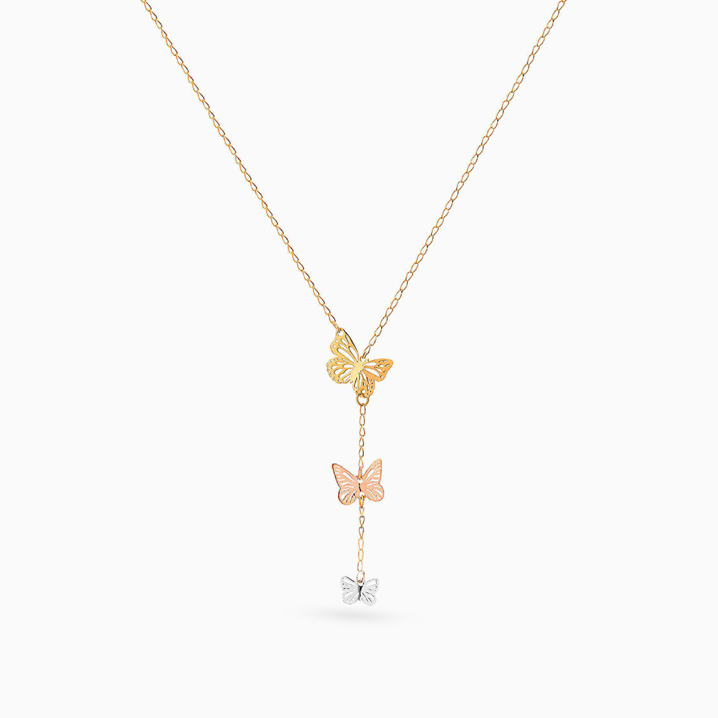 سلسلة ذهب فراشة عيار 18 قيراط - 5