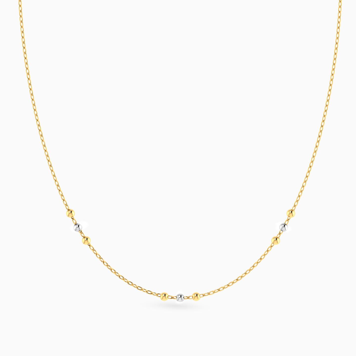 Round Chain Necklace in 18K Gold - 3