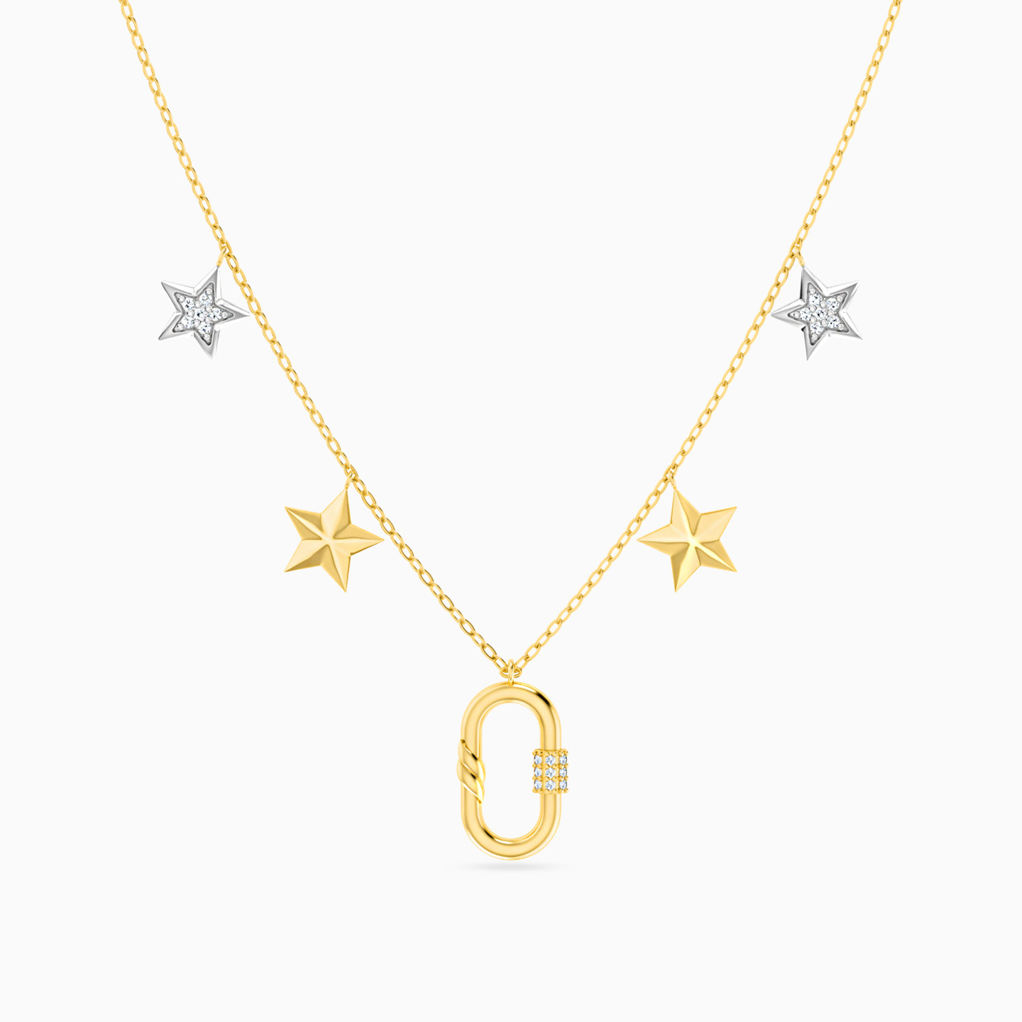 18K Gold Diamond Chain Necklace - 3